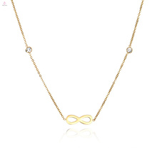 Dainty Crystal Infinity Necklace For Women And Girls